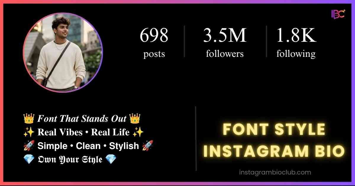 Font Style Instagram Bio