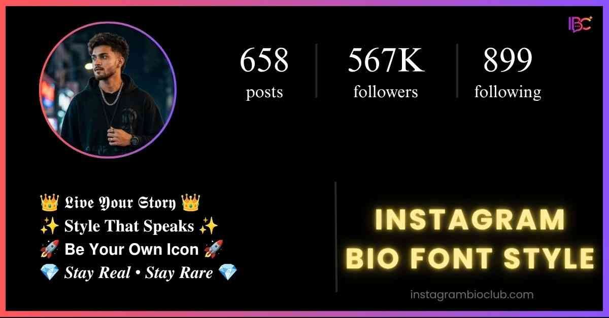 Instagram Bio Font Style​