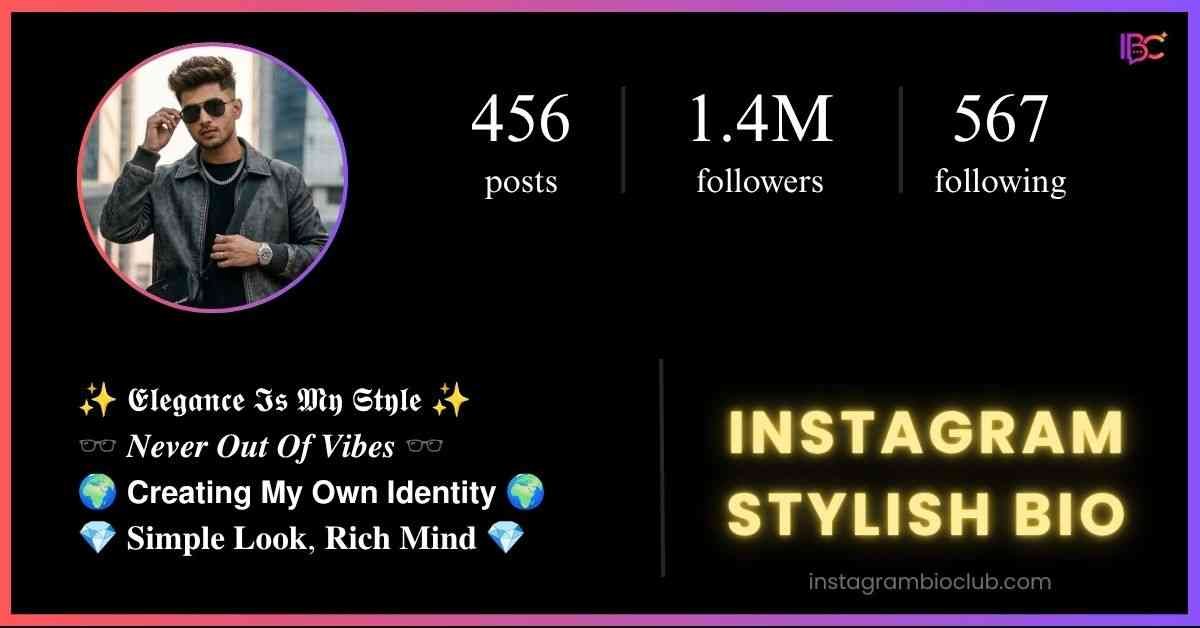 Instagram Stylish Bio