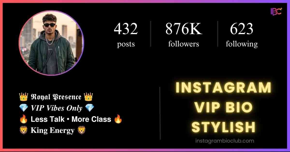Instagram VIP Bio Stylish