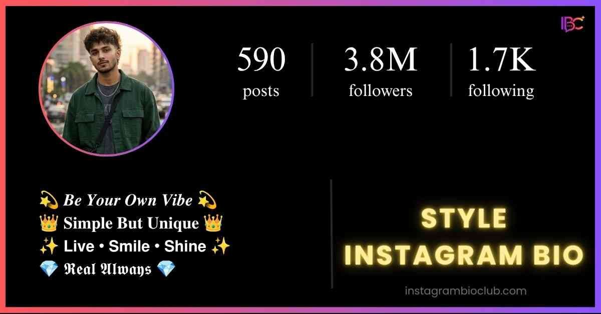 Style Instagram Bio​
