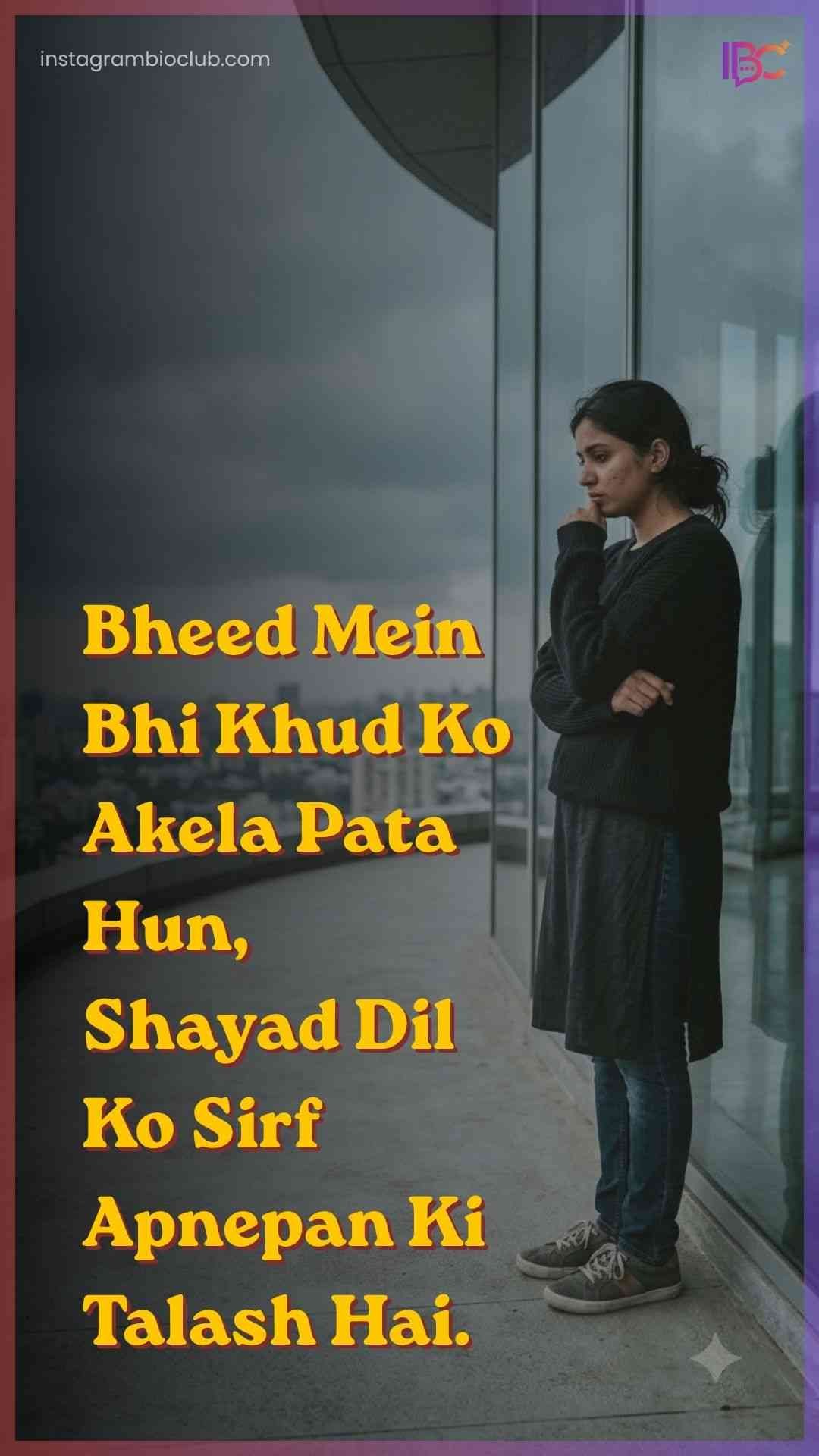 Alone Sad Quotes In Hindi​