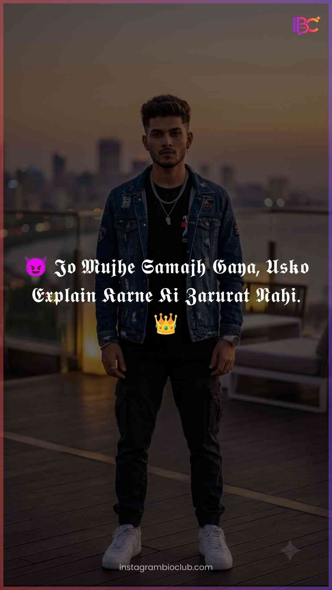 Attitude Captions For Instagram For Boy Hindi
