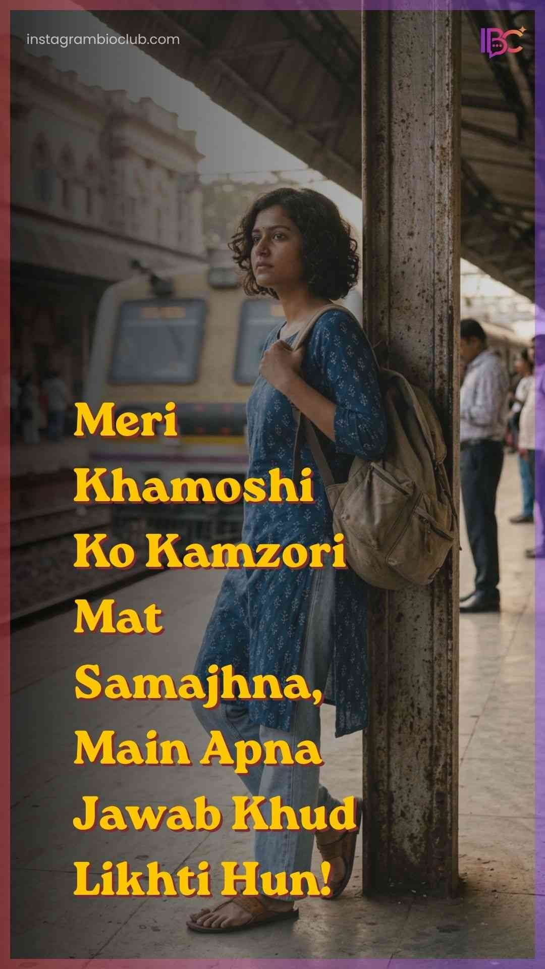 Attitude Shayari Image For Girl In Hindi​
