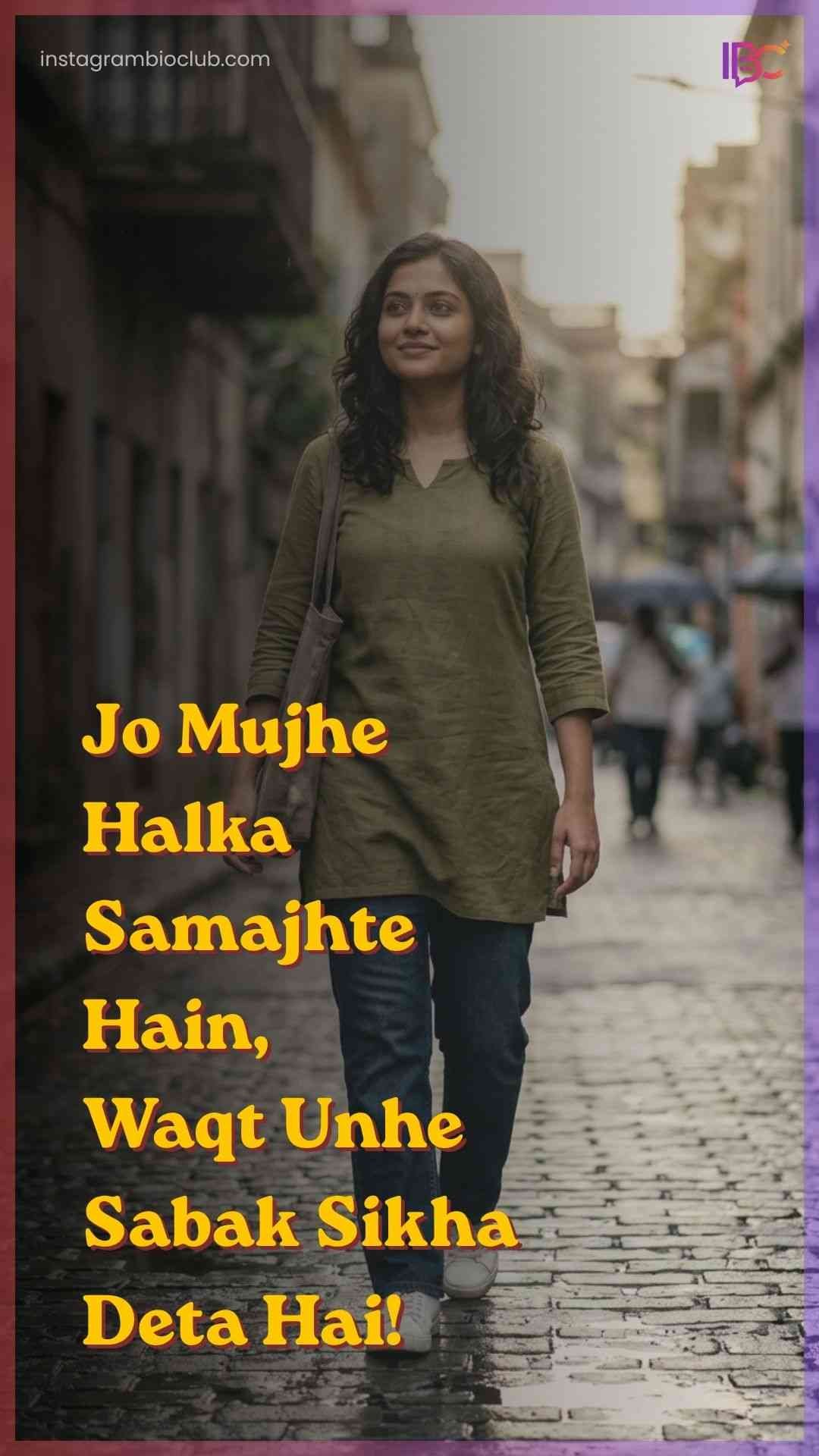 Attitude Shayari Image For Girl In Hindi​.1