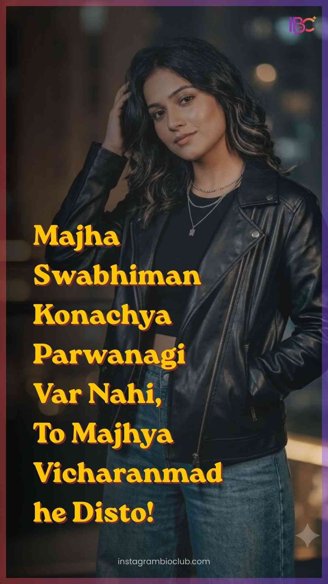 Attitude Status In Marathi For Girl​