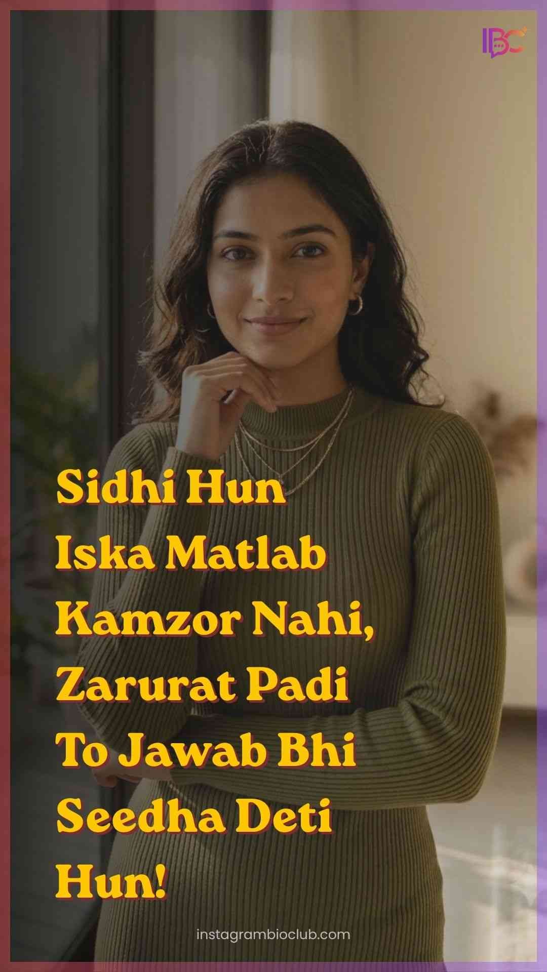 Bindass Attitude Status For Girls​.1