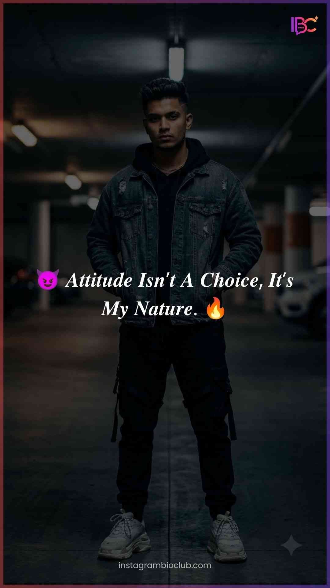 Caption For Boys Attitude​