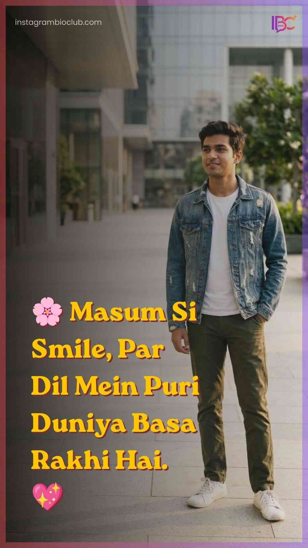 Caption For Cute Girl In Hindi One Line​