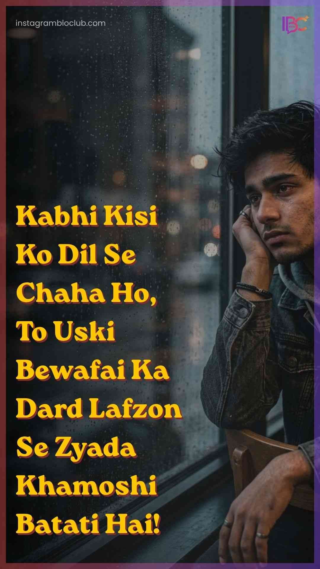 Dard Bhari Bewafa Shayari​