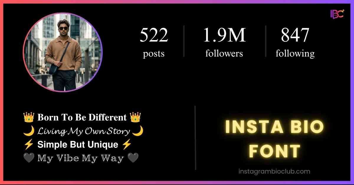Insta Bio Font​