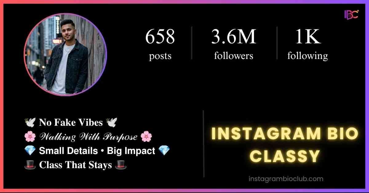 Instagram Bio Classy​