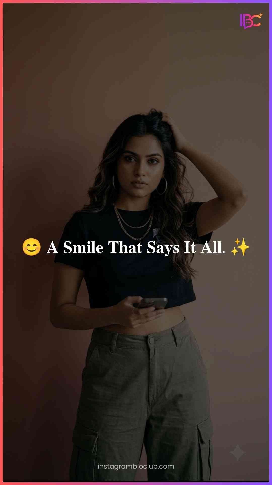 Instagram Captions For Girls Smile