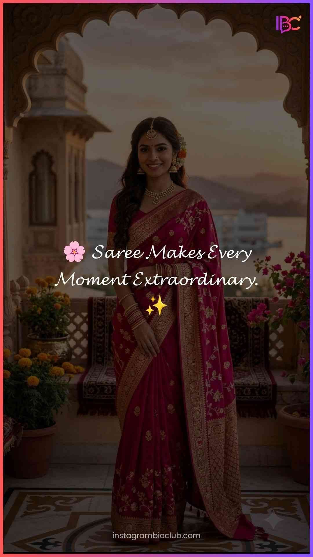 Instagram Captions For Saree​