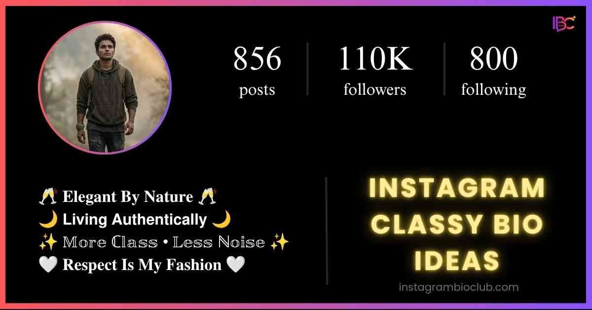 Instagram Classy Bio Ideas​