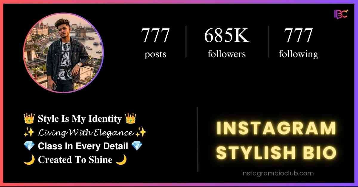 Instagram Stylish Bio​