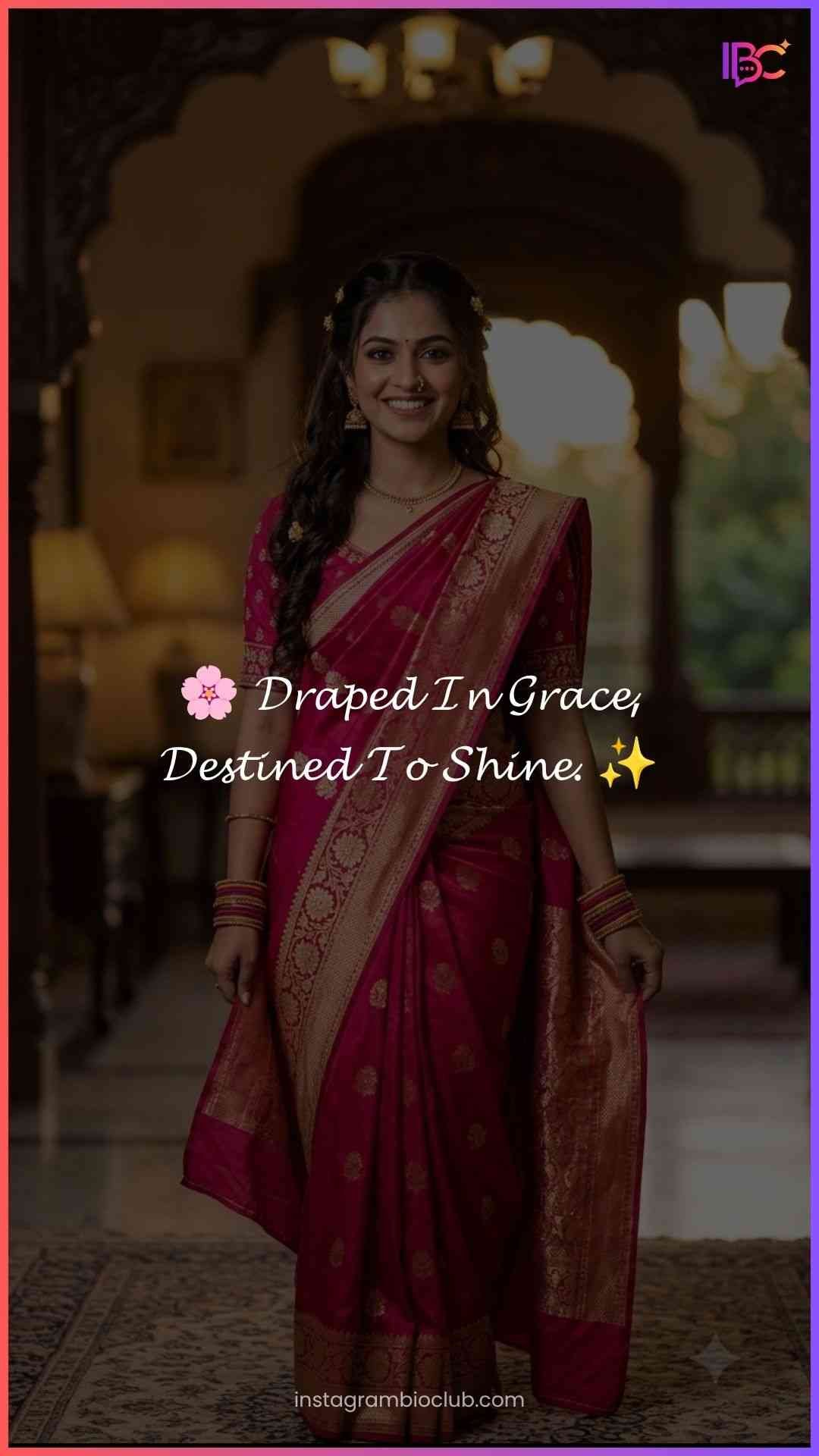 Saree Captions For Instagram In English​