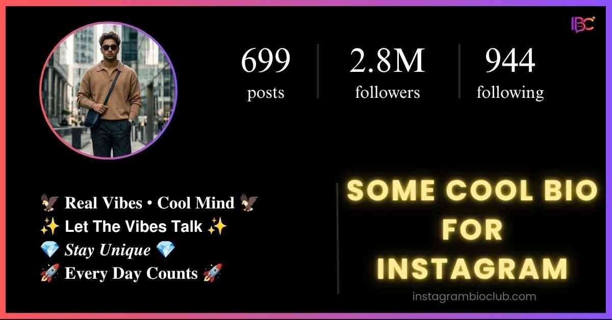 Some Cool Bio For Instagram​